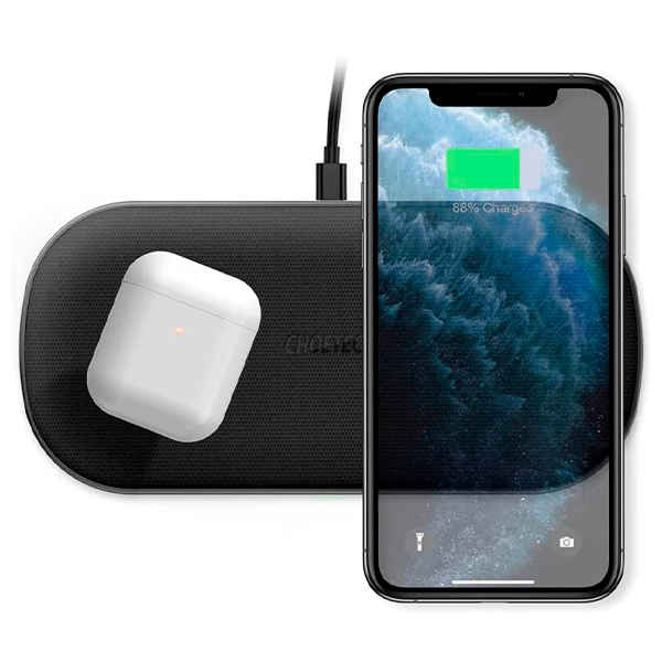 Бездротовий зарядний пристрій Choetech 5-Coil Dual Fast Wireless (T535-S)