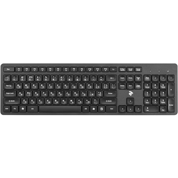 IT/kbrd Комплект клавиатура и мышь беспроводные 2E MK420 WL Black (2E-MK420WB)