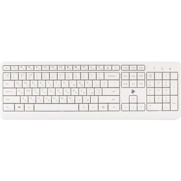 IT/kbrd Клавиатура 2E KS220 WL White (2E-KS220WW)