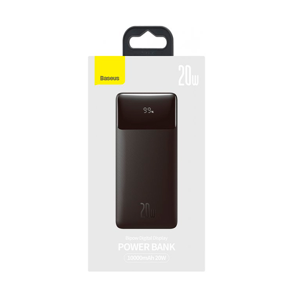 Зовнішній акумулятор Baseus Bipow Digital Display 10000mAh 20W Black (PPDML-L01)