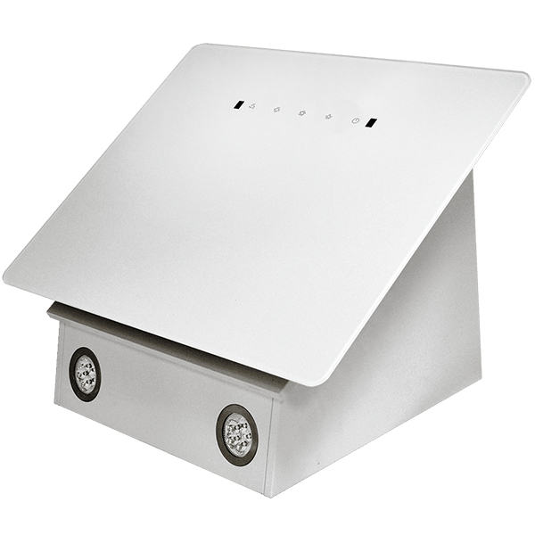 Витяжка GVN 220 W похила, біле скло (GRUNHELM)