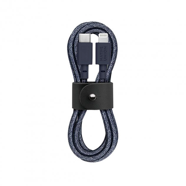 Кабель Native Union Belt Cable USB-C to Lightning Indigo 1.2m (BELT-CL-IND-2-NP)