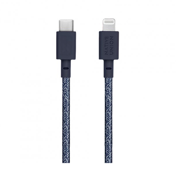 Кабель Native Union Belt Cable USB-C to Lightning Indigo 1.2m (BELT-CL-IND-2-NP)