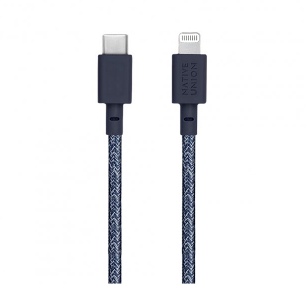 Кабель Native Union Belt Cable USB-C to Lightning Indigo 3m (BELT-CL-IND-3-NP)