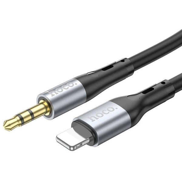 Аудио кабель 3.5 мм - Lightning Hoco UPA22 1M Black