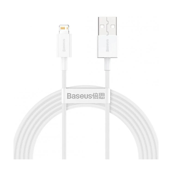 Кабель Baseus Superior Series Fast Charging Lightning 2.4A 1m White (CALYS-A02)