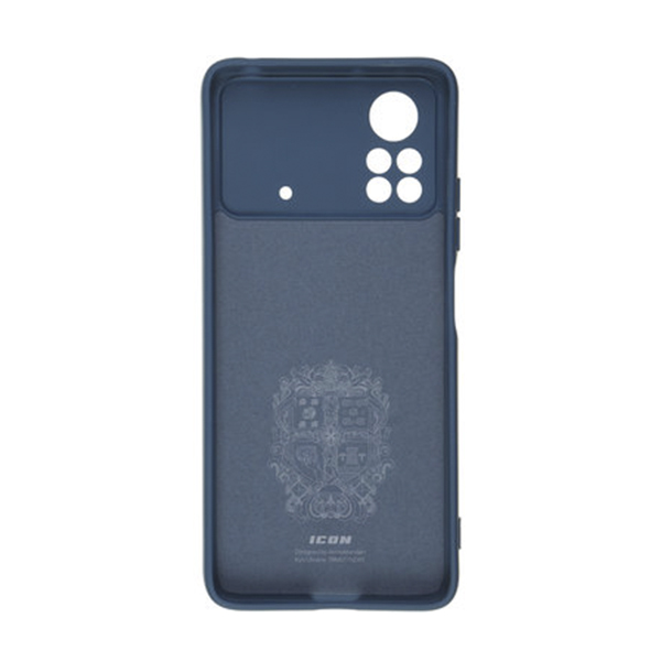 Чохол Original Soft Touch Case for Xiaomi Poco X4 Pro 5G Dark Blue with Camera Lens
