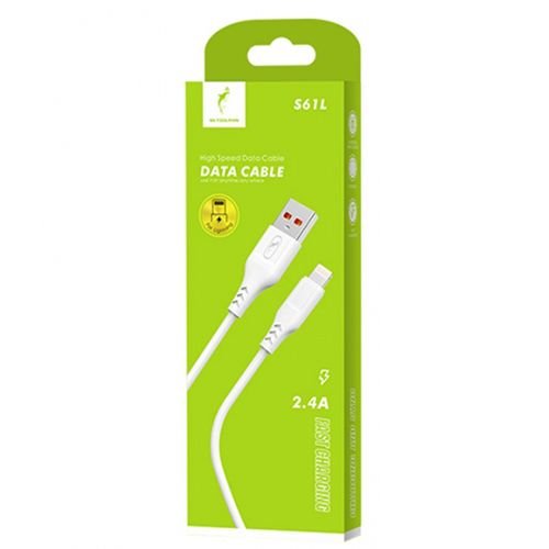 Кабель SkyDolphin S61L USB to Lightning 2.4A 1m White (USB-000443)