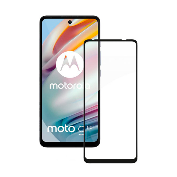 Защитное стекло для Motorola G60/G60s 5D Black (тех.пак)