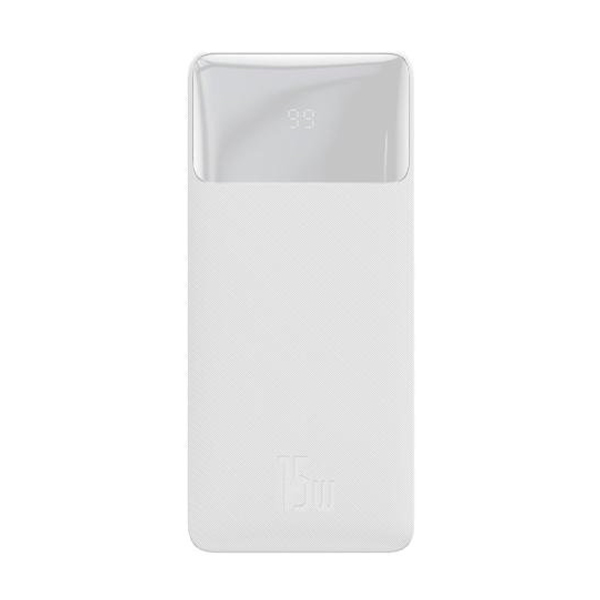 Внешний аккумулятор Baseus Bipow Digital Display 15W 20000mAh White (PPDML-J02)