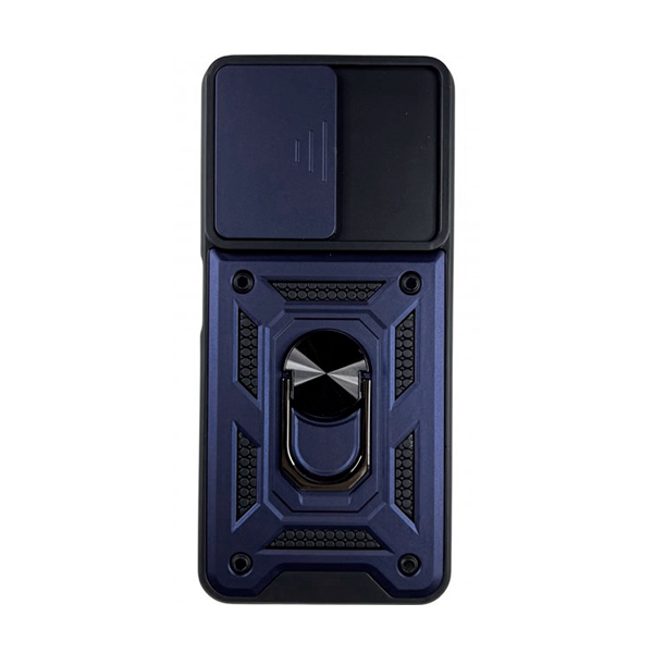 Чохол Armor Camshield Case для Xiaomi Poco X4 GT with Ring Dark Blue