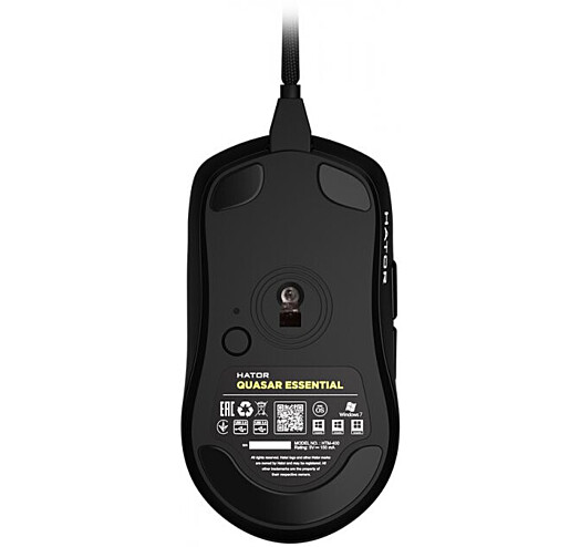 Провідна мишка Hator Quasar Essential Black (HTM-400)