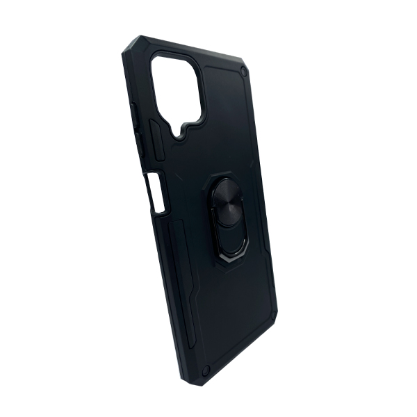 Чохол Armor Antishock Case для Samsung A12-2021/A125/M12-2021 with Ring Black