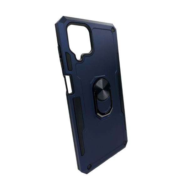 Чохол Armor Antishock Case для Samsung A12-2021/A125/M12-2021 with Ring Dark Blue