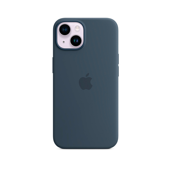 Чехол Apple iPhone 14 Silicone Case with MagSafe Storm Blue (MPRV3)