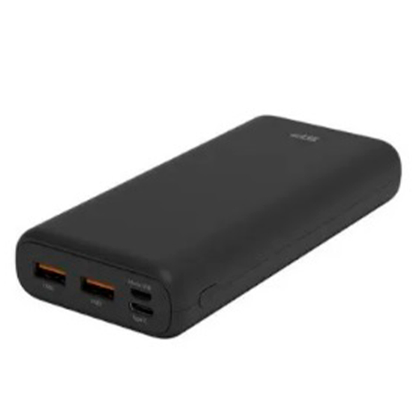 Внешний аккумулятор Silicon Power Share C20QC 1xUSB-C, 2xUSB-A, PD18W, QC3.0 20000mAh Black (SP20KMAPBKC20QCK) + USB-лампа XO Y1