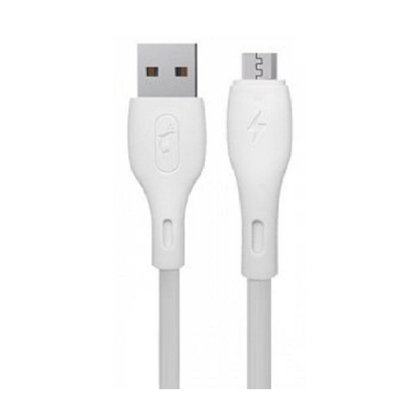 Кабель SkyDolphin S22V Soft Silicone USB to Micro USB 1m White (USB-000605)