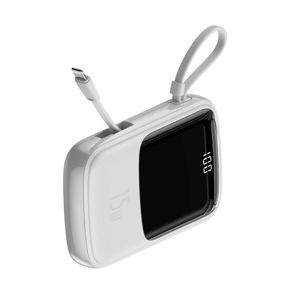 Зовнішній акумулятор Baseus Qpow 10000 mAh White (PPQD-A02) + USB-лампа XO Y1