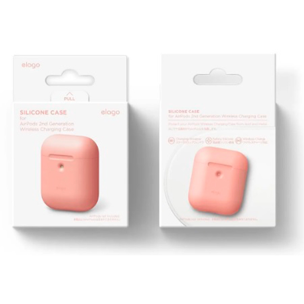 Футляр для наушников Elago A2 Silicone Case Peach for Airpods with Wireless Charging Case (EAP2SC-PE)