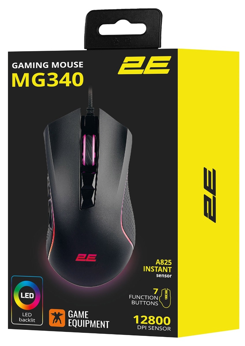 Провідна мишка 2E Gaming MG340 RGB USB Black (2E-MG340UB)