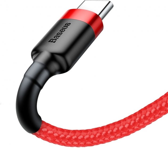 Кабель Baseus Cafule Cable USB Type-C 2A 3m Red/Red (CATKLF-U09)