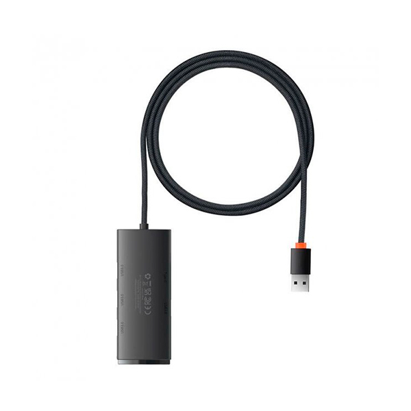 USB-хаб Baseus Lite Series 4-in-1 Black(WKQX030101)