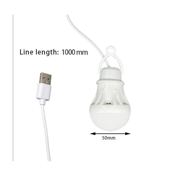 USB-лампа 5W 6500K 350lm 1м White