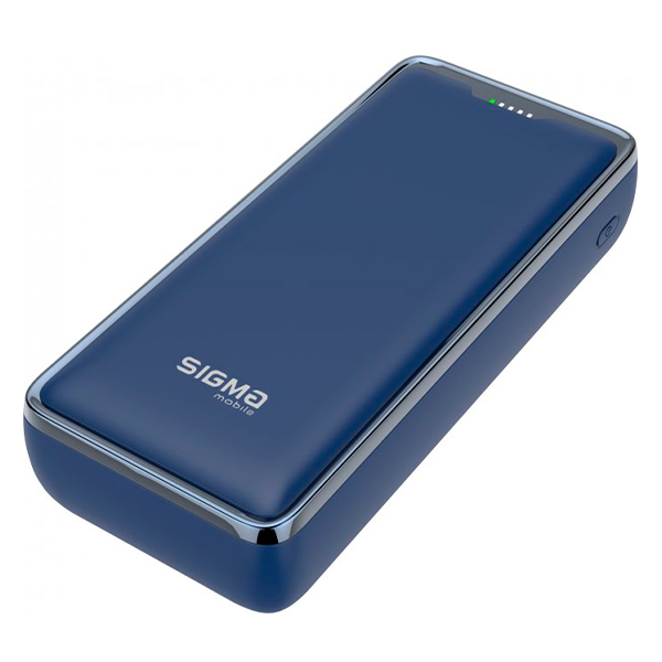 Внешний аккумулятор Sigma mobile X-power SI30A4QX 30000 mAh Type-C PD65W QC22,5W Blue + USB-лампа XO Y1