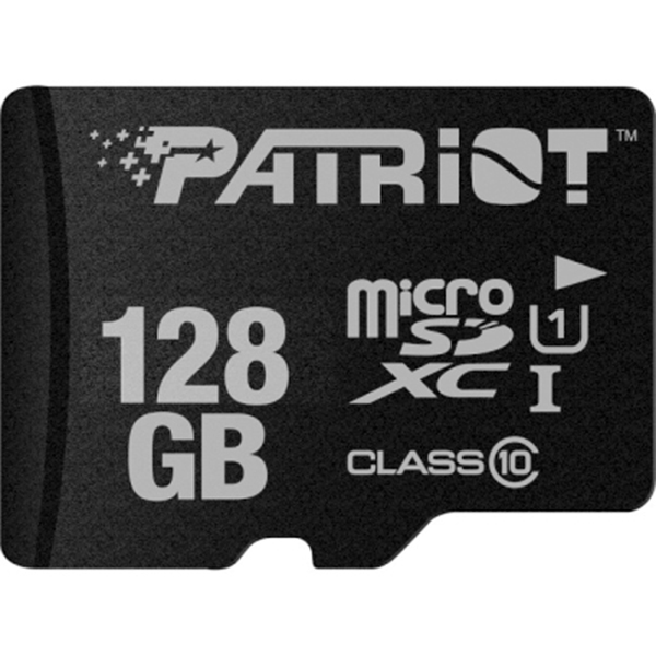 Карта памяти PATRIOT 128 GB microSDXC UHS-I + SD adapter PSF128GMCSDXC10