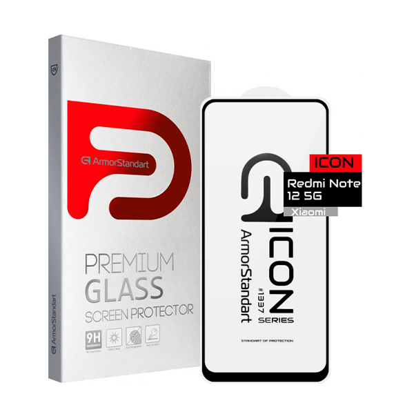 Защитное стекло для Xiaomi Redmi Note 12/12R Pro/Poco X5 5G 6D Black Elite Nano Protection