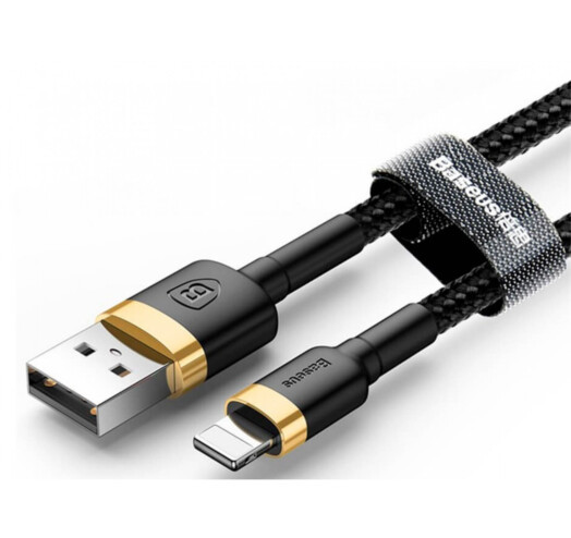 Кабель Baseus Cafule Cable USB Lightning 1.5A 2m Black/Gold (CALKLF-CV1)