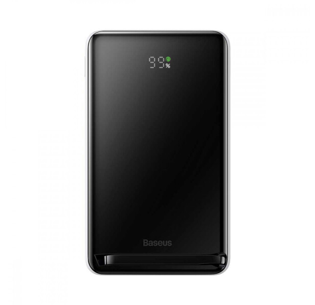 Внешний аккумулятор Baseus Magnetic Bracket Wireless 10000mAh 20W White (PPCX000002)