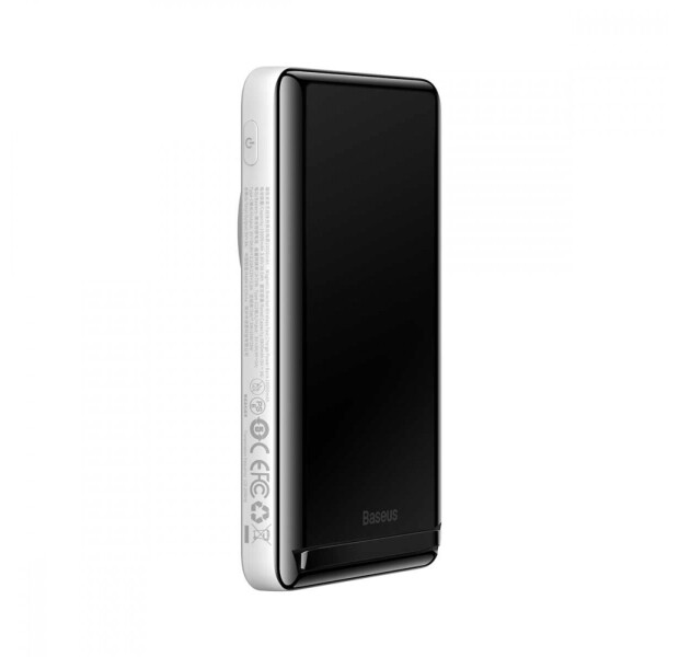 Внешний аккумулятор Baseus Magnetic Bracket Wireless 10000mAh 20W White (PPCX000002)