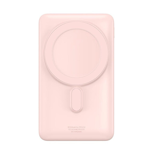 Зовнішній акумулятор Baseus Magnetic Bracket Wireless 10000mAh 20W Pink (PPCX000204)