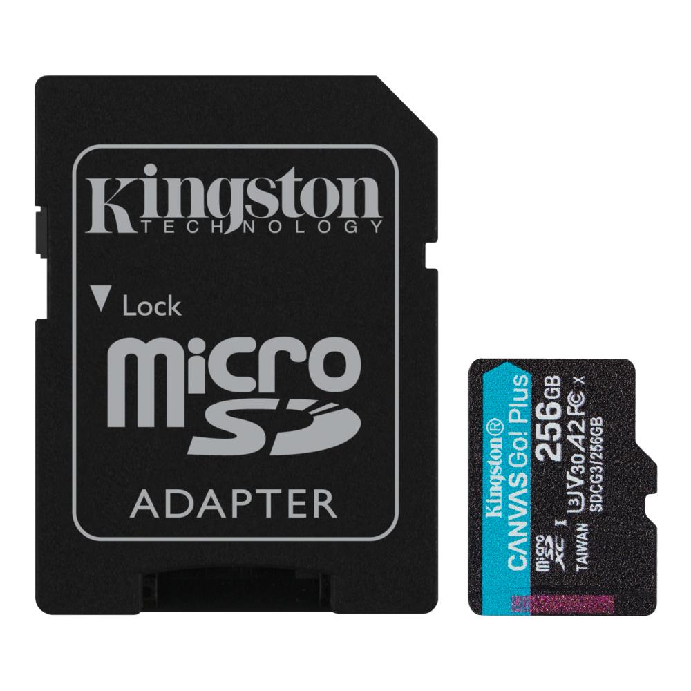Карта пам'яті microSDXC (UHS-1) Kingston Canvas Select Plus 256Gb class 10 А1 (R-100MB/s) (adapter SD)
