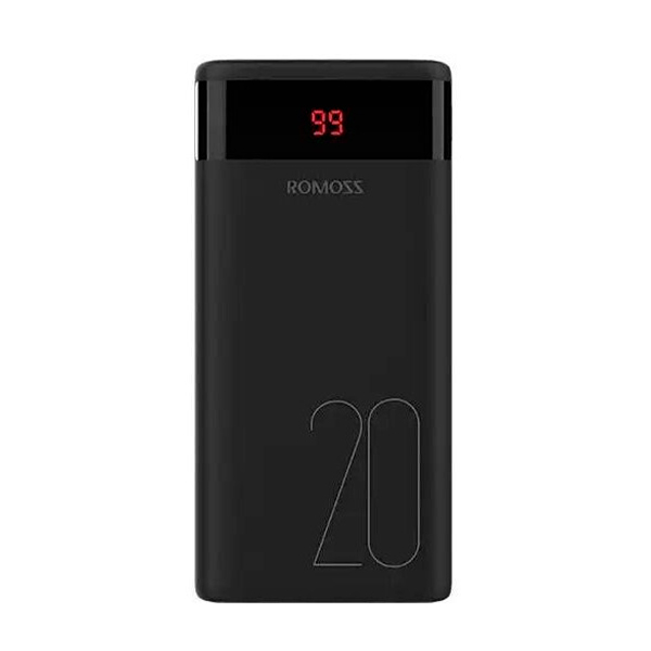 Зовнішній акумулятор Romoss Power Bank 20000mAh Ares20 20W Black (PAS20-102-2135H)