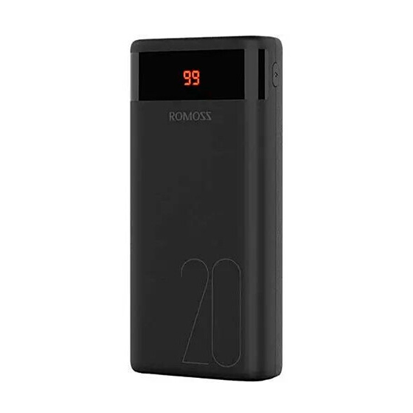 Зовнішній акумулятор Romoss Power Bank 20000mAh Ares20 20W Black (PAS20-102-2135H)