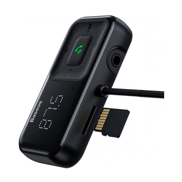FM Modulator Baseus T-typed S-16 Wireless MP3 Car Charger Black (CCTM-E01)