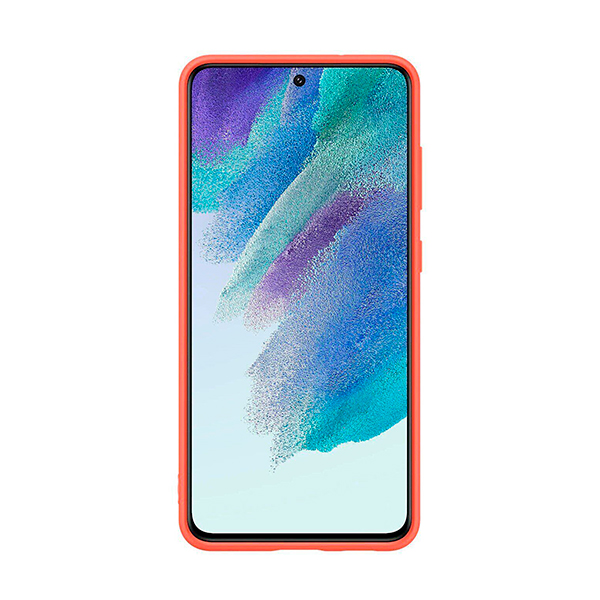 Чохол накладка Samsung G990 Galaxy S21 FE Silicone Cover Coral (EF-PG990TPEGRU)