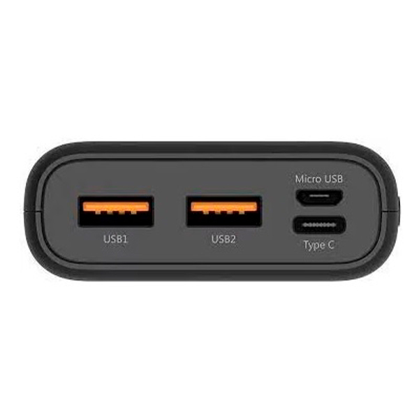 Зовнішній акумулятор Silicon Power Share C20QC 1xUSB-C, 2xUSB-A, PD18W, QC3.0 20000mAh Black (SP20KMAPBKC20QCK) + USB-лампа XO Y1