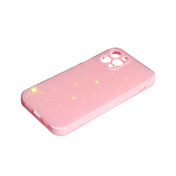 Чехол Silicon Shiny Case iPhone 12 Pro Glitter Pink