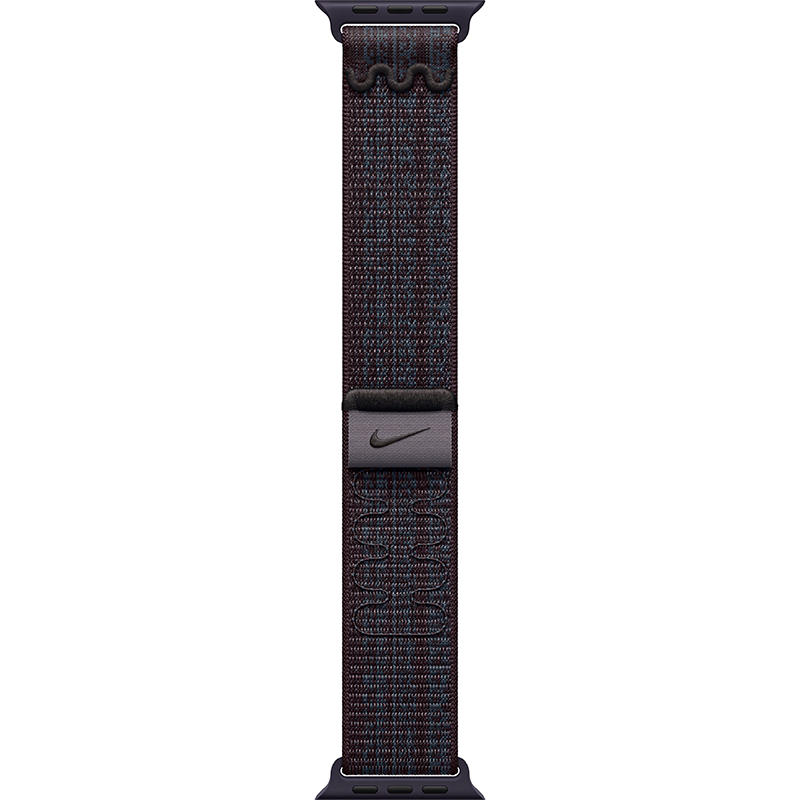 Ремешок для Apple Watch 45mm Black/Blue Nike Sport Loop (MUJX3ZM/A)