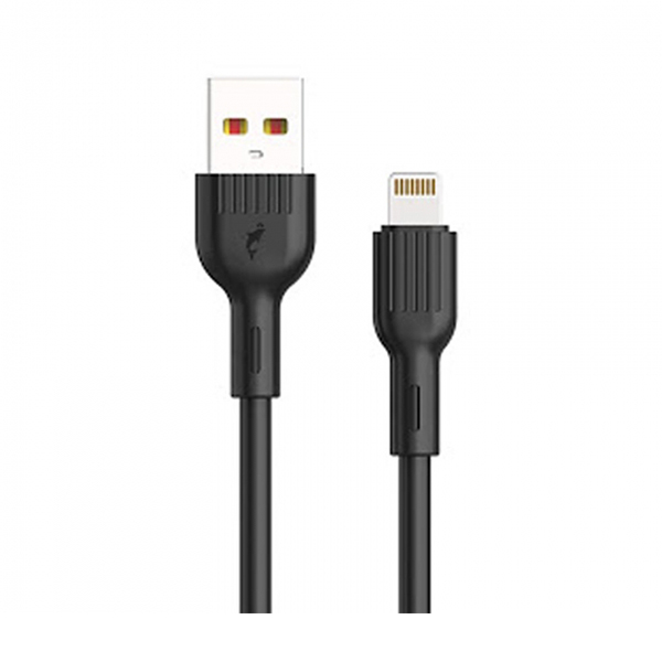 Кабель SkyDolphin S03L USB to Lightning 3A 1m Black (USB-000416)