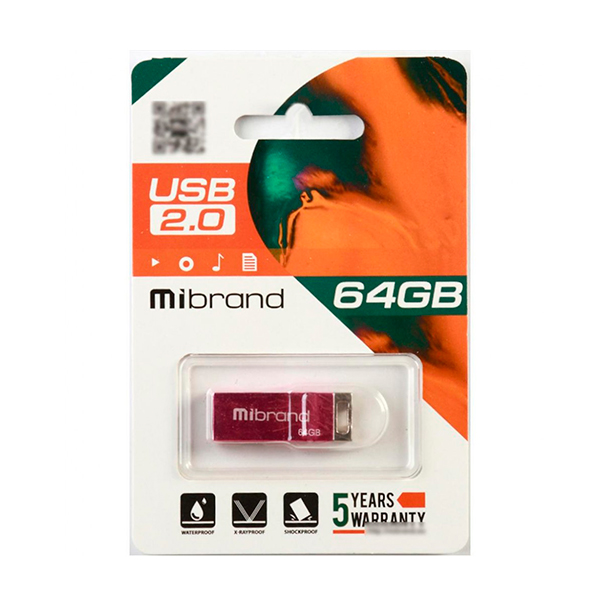 Флешка Mibrand 64GB Сhameleon USB 2.0 Pink (MI2.0/CH64U6P)