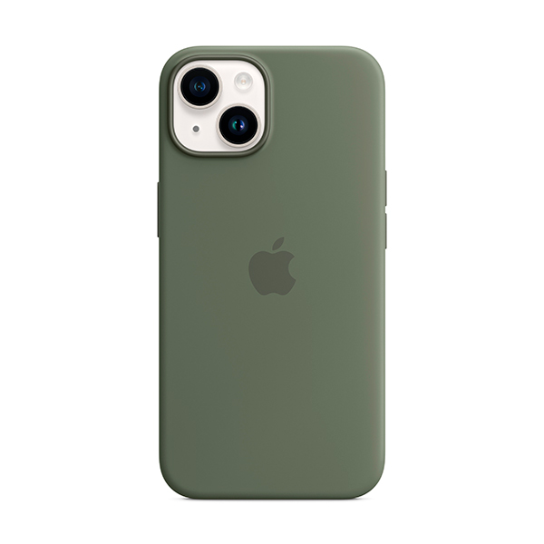 Чехол Apple iPhone 14 Silicone Case with MagSafe Olive (MQU83)