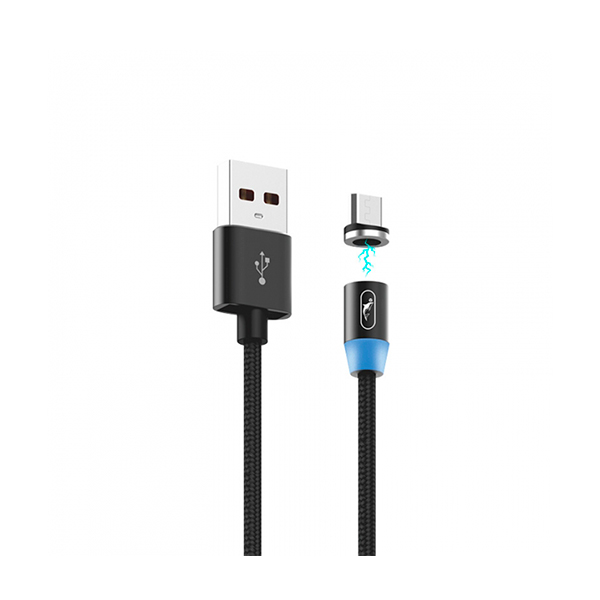 Кабель магнітний SkyDolphin S59V USB to Micro USB 2.4A 1m Black (USB-000442)