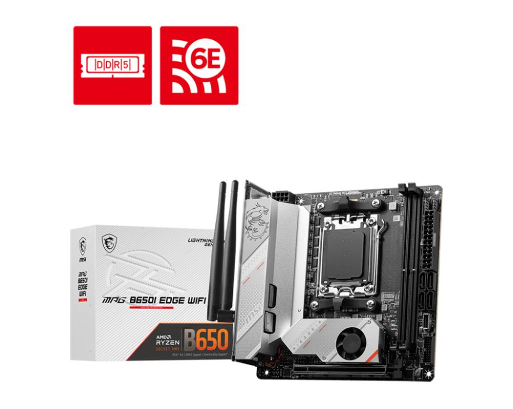 Материнська плата AMD B650 SAM5 MITX MPG B650I EDGE WIFI MSI
