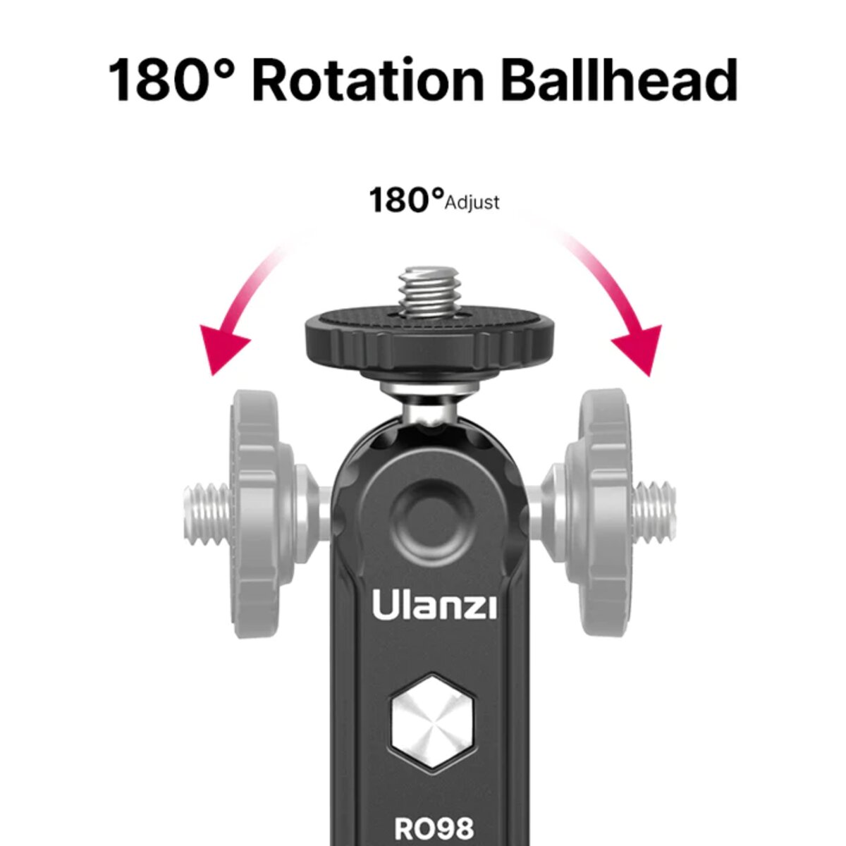 Шарнірне кріплення Ulanzi R098 Double Ball Heads with Code Shoe Mount (UV-2954 R098)