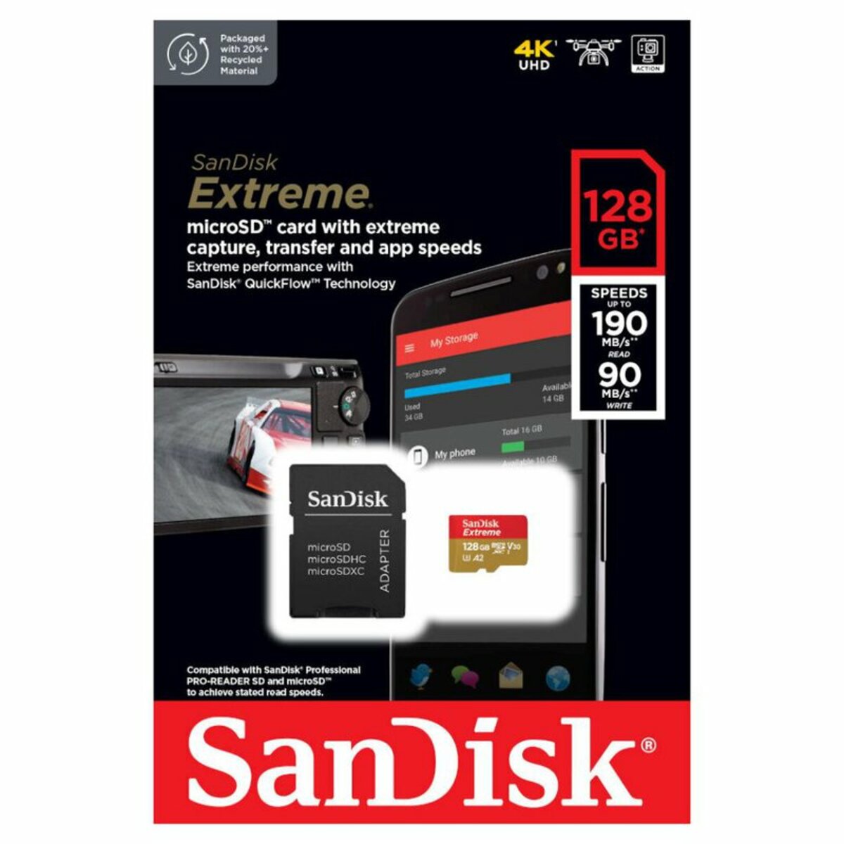 Карта пам’яті MICRO SDXC 128GB UHS-I W/A SDSQXAA-128G-GN6MA SANDISK