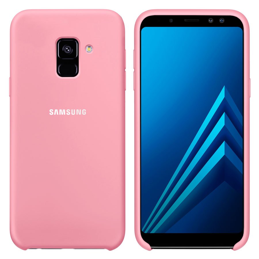 Чехол Original Soft Touch Case for Samsung A8 Plus-2018/A730 Light Pink